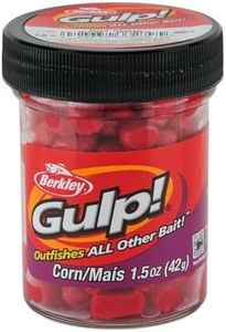 Berkley Gulp! Corn Fishing Bait, Red Maize, 0.5in, Extreme Scent Dispersion, Great Replacement for Natural Corn, Ideal for Trout, Bass, Crappie, Catfish and More