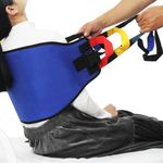 KkaFFe Multi-Handle Transfer Sling Lifting Seniors, Transfer Nursing Sling Lifting Disabled, Safer Transfer Boards, Advanced Transfer Belts Lifting Seniors, Gate Belt for Elderly (Blue)