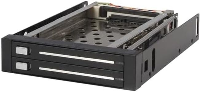 StarTech.com 2 Drive 2.5in Trayless Hot Swap SATA Mobile Rack Backplane - Dual Drive SATA Mobile Rack Enclosure for 3.5 HDD