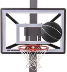 Silverback Junior Youth 33" Basketball Hoop with Lock ‘n Rock Mounting Technology Mounts to Round and Vertical Poles, Black (B8410W)