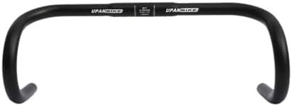 UPANBIKE Road Bike Fixed Gear Bicycle Drop Bar Bent Handlebar Rest Bar (Black, 25.4mm)
