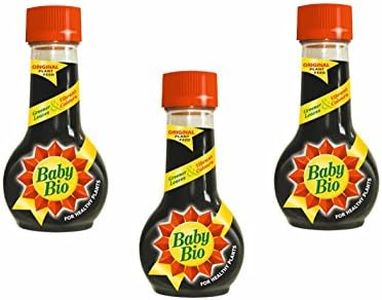 Pack of 3 Baby Bio 175ml Original Plant Feed Bottles, For Healthy Plants