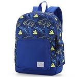 Toddler Kids Backpacks, VASCHY Cute Lightweight Water Resistant Preschool Backpack for Boys and Girls with Chest Strap Navy Dinos