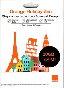 Europe eSIM 30 Days 20GB + Unlimited Local Calls + 30 Min Call Home | eSIM Available in 24 Hours | 48 Countries | 5G Data + Hotspot