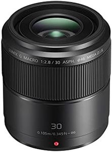 Panasonic Lumix 30mm F2.8 | Objectif Macro à focale fixe H-HS030E (Grande ouverture F2.8, Stabilisé, equiv. 35mm : 60mm) Noir – Compatible monture Micro 4/3 Panasonic & Olympus