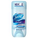 Secret Outlast Anti Perspirant & Deodorant, Clear Gel, Completely Clean, 2.7 Oz (Pack Of 4)