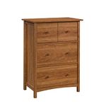 Sauder Union Plain Drop Front Secretary Desk, L: 31.18" x W: 19.45" x H: 42.44", Prairie Cherry Finish