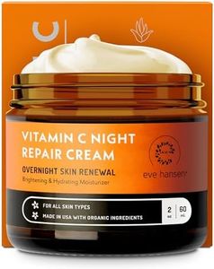Eve Hansen Vitamin C Night Cream - Anti Aging Face Cream, Neck Cream, Vitamin C Cream, Vitamin E Cream - Natural Face Moisturizer for Acne Scar Removal, Dark Circles and Wrinkle Filler Skin Cream 2 oz
