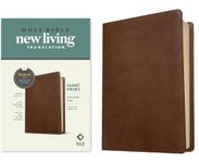 NLT Personal Size Giant Print Bible, Filament Enabled Edition (Red Letter, Leatherlike, Rustic Brown)