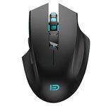 Forter i720 Silent Plus 2.4G Wireless Gaming Mouse with USB Nano Receiver, 6 Buttons, 3 Adjustment DPI Level (2400/1600/1000) for PC, Laptop and Mac - Black