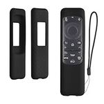 kwmobile Case Compatible with Samsung BN59-01432A / BN59-01432J / TM2360e Case - Soft Silicone Cover for Remote Control - Black