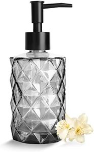 Ulable Dispensador de jabón de Manos 330 ml, Transparente, dispensador de jabón para baño, Cocina, Hotel, Restaurante/Lugar público, dispensador de jabón líquido de Cristal y plástico