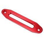 Hawse Style Winch Fairlead, Winch Fairlead Guide Port Rope Block Rope Blocker Off-Road Vehicle Winch Nylon Rope Winch Accessories 10in(Red)