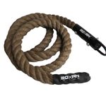 Roxan Climbing Rope 38 mm 15 feet with Handle | Iron Handle Climbing Rope | Unisex Adults Climbing Rope for Gym and Home Exercise