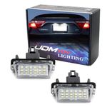 iJDMTOY Oem-Fit 3W Full Led License Plate Light Kit For Toyota Camry Highlander Prius C Avalon Yaris, Powered By 18-Smd Xenon White Led