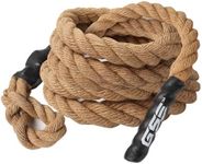 GSE Games & Sports Expert Sisal/Poly Gym Fitness Training Climbing Ropes (6ft to 50ft Available), Sisal, 30'