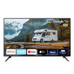 SYLVOX Smart RV TV, 40" 12-24V TV for RV Camper 1080P DC/AC Powered Television, Support Download APPs, Google Assistant, Bluetooth WiFi, Smart TV for Home Car Campervan Truck