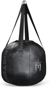 Meister 60lb Filled Wrecking Ball Heavy Bag for Boxing & MMA - Black