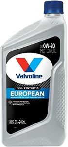 Valvoline European Vehicle Full Synthetic SAE 0W-20 Motor Oil 1 QT