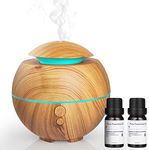 Simpeak 180ml Essential Oil Diffuser Humidifiers for Bedroom, Ultrasonic Aroma Diffuser, Waterless Automatically Shut-off, Air Humidifier with Colorful Cycling Light