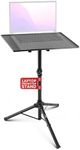 Pyle Projector Stand Tripod 28.0'' - 50.0'', Pro DJ Laptop, Easy Setup, Portable Studio Stand for Laptops, Mixers, and Projectors, Height Adjustable for Stage, Home, Studios, Stable and Versatile