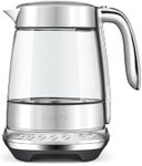 Breville the Smart Crystal Luxe™ Electric Glass Kettle, BKE855BSS, Brushed Stainless Steel