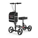 Knee Scooters for Foot Injuries Adult: Knee Scooter with Puncture-Proof Solid Rubber Tires - Knee Walker Scooter Adults for Broken Ankle Foot Lower Leg Injuries