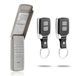 Garage Door Opener Keypad with 2pack Garage Door Remote for Liftmaster Chamberlain Craftsman Door Openers Keypad Replaces 877MAX 878MAX 377LM 977LM 877LM Remote Replaces 890MAX 893MAX 891LM 971LM