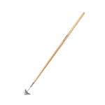 Berry&Bird Triangle Hoe, 60'' Winged Weeder Hoe with Long Wood Handle, Gardener Stainless Steel Warren Hoe, Garden Weeder Hoe Tool for Gardening Weeding Digging Soil Loosening Edging & Cultivating