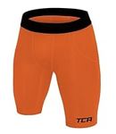 TCA Men's SuperThermal Compression Base Layer Thermal Under Shorts - Bright White, S - Orange, XXL