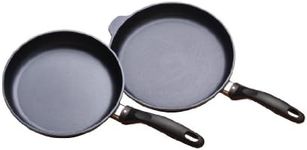 Swiss Diamond Fry Pan Duo - HD Nonstick Diamond Coated Nonstick Cookware 9.5" and 11" Aluminum Frying Pans Skillet Set, Dishwasher Safe frying pan, Oven Safe Pan