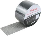 Plextone Window Screen Repair Kit Tape Fiberglass Repair Kit for Window Screen and Screen Door Tears Holes 3-Layer Strong Adhesive Window Screen Mesh Repair Waterproof Screen Repair Kit (2"×80") Grey