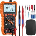 Proster Digital Multimeter 6000 Count - TRMS Voltmeter Multimetro Digital Auto Range Multimeter Tester, NCV Detector DC AC Voltage Current Meter