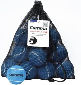 Gamma Bag of Pressureless Tennis Balls - Sturdy & Reuseable Mesh Bag with Drawstring for Easy Transport - Bag-O-Balls (18-Pack of Balls, Blue)