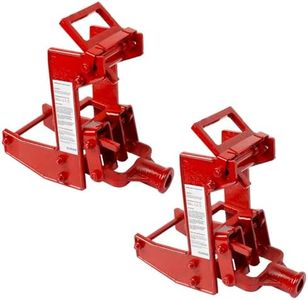 Glosaie 2 Pack Cast Iron Wall Jack, 1000 lbs Heavy Duty Wall Jacks for Framing, Pole Jack Enables One-Person Wall Raise, Save Labor Cost & Back Strain for Construction Professionals, Red