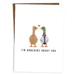 BYANIKA Happy Anniversary Card | Wedding Anniversary Cards | Love You | Romantic | For Her Him Girlfriend Boyfriend Wife Husband Partner | Cute Pun