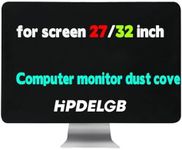 HPDELGB Computer monitor dust cover black for screen 27-32 inch or for All in One LCD TV dust Dustproof cover ( screen size 27-32 inch Monitor Dust Cover)