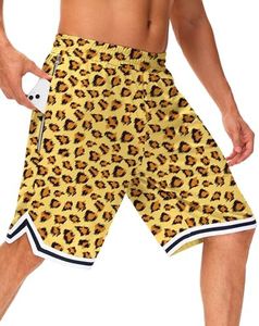 JWM Men's 11" Long Basketball Shorts - Below Knee Mesh Athletic Gym Workout Sport with Zip Pockets Quick Dry Lightweight