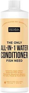 Aquarium Water Conditioner - Naturally Detoxifies and Removes Ammonia, Nitrite, Chlorine, and Chloramine from Saltwater and Freshwater (16 fl oz.)