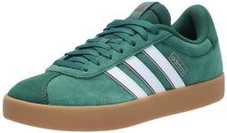 adidas Men's VL Court 3.0, Dark Green/White/Collegiate Burgundy, 11