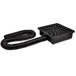 Prestantious Downspout Catch Basin Drain Kit, 12"×12" Low Profile Catch Basin Downspout Extension Kit with Flexible Pipe, No Deep Dig Needed, Pipe Stretched Length 8.2ft