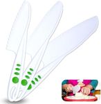 Curious Chef 3-Piece Nylon Knife Set for Kids, Dishwasher Safe Tools, Made with BPA-Free Plastic, Real Kitchen Kit