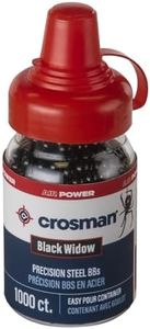 Crosman CBW1K Black Widow 4.5mm Black-Coated BBs, Grain Weight: 5.23 (1000-Count)