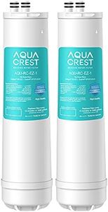 AQUA CREST RC 1 EZ-Change Basic Water Filtration Replacement, Replacement for Culligan® IC-EZ-1, US-EZ-1, RV-EZ-1, Brita® USF-201, USF-202, DuPont® WFQTC30001, WFQTC70001, 3K Gallons (Pack of 2)