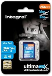 Integral 256GB UHS-II SD V60 Card Up to 300MB/s Read and 200MB/s Write SDXC Professional High Speed Memory Card