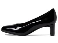 Clarks Collection Women's Kyndall Iris Pump, Black Patent Synthetic, 11 Medium US