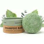 Zero Waste MVMT Shampoo Bar, Peppermint + Eucalyptus | With Travel Container | Eco-friendly, Salon Quality Shampoo, Zero Waste & Plastic Free