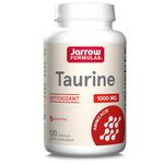 Jarrow Formulas, Taurine, 1000mg, High Dose, 100 Capsules, Gluten Free, SOYA Free, Non-GMO