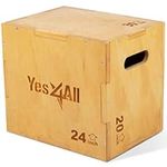Yes4All 3 in 1 Wooden Plyo Box - Na