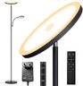 Yikuneng 42W 4500LM Lampadaire LED Dimmable,Super Lumineux Lampadaire sur Pied Salon, 2700K-6500K Lecture Lampadaires avec Télécommande et Contrôle Tactile, Lampadaire Haut pour Salon Chambre Bureau